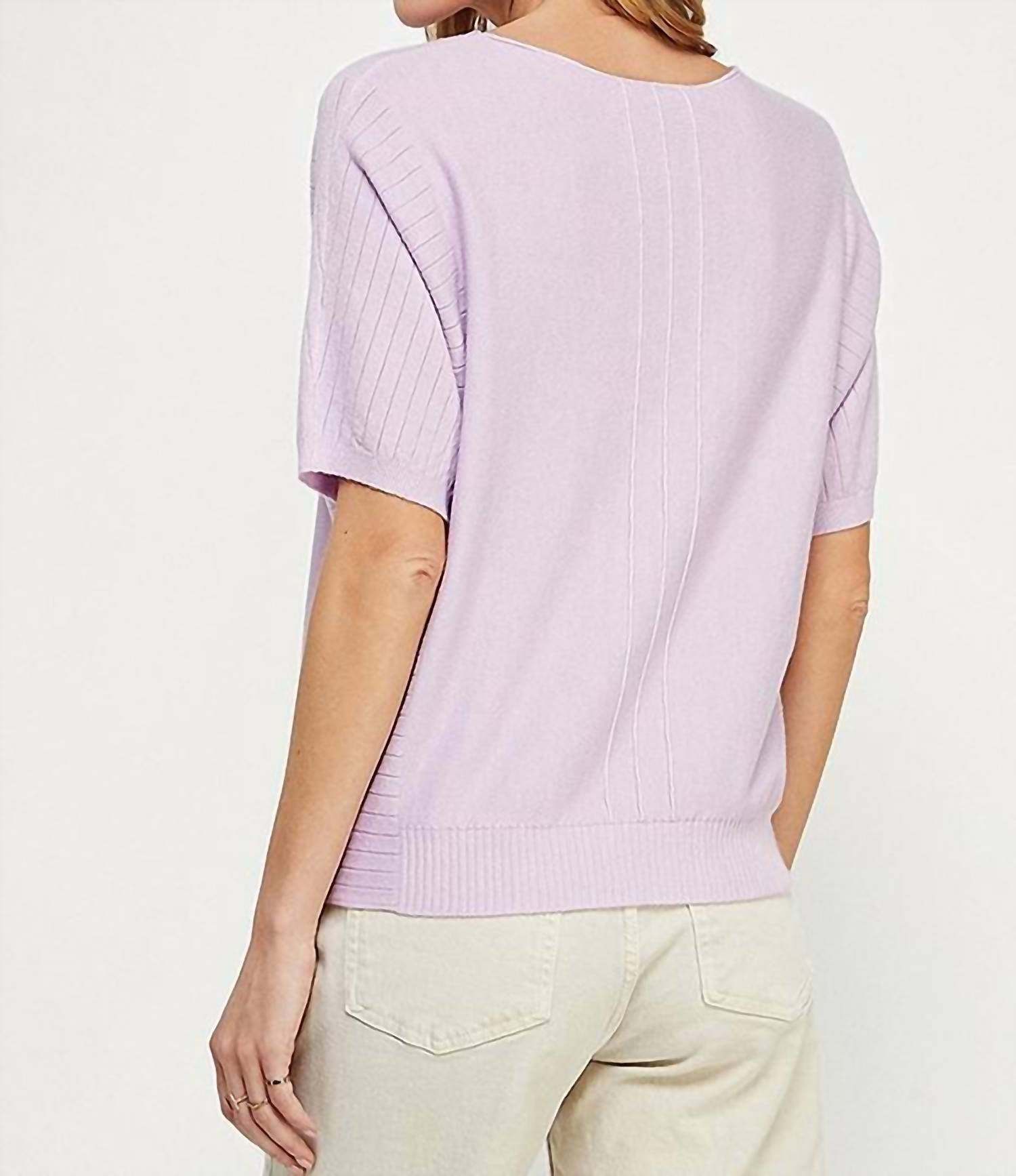 Allie Rose - Short Sleeve Dolman Sweater