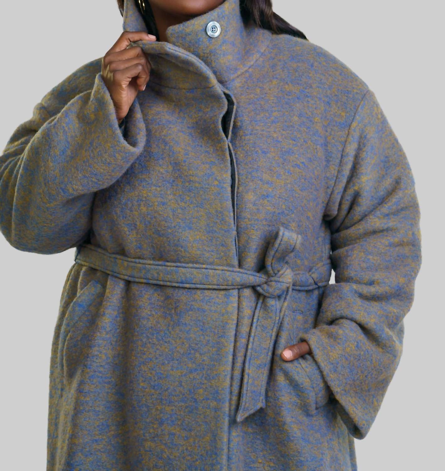 Bitte Kai Rand - Changeant Wool Mix Coat With Collar - Plus
