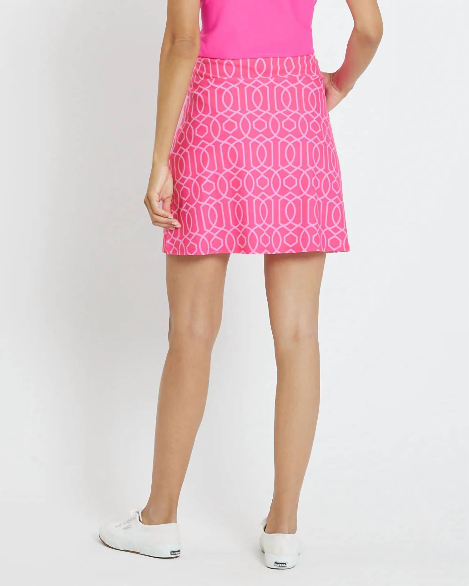 JUDE CONNALLY Sonia Skort in garden gate spring light pink - women's shorts - alternate view