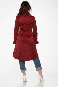 Orchid Bloom - Brocade Long Sleeve Coat