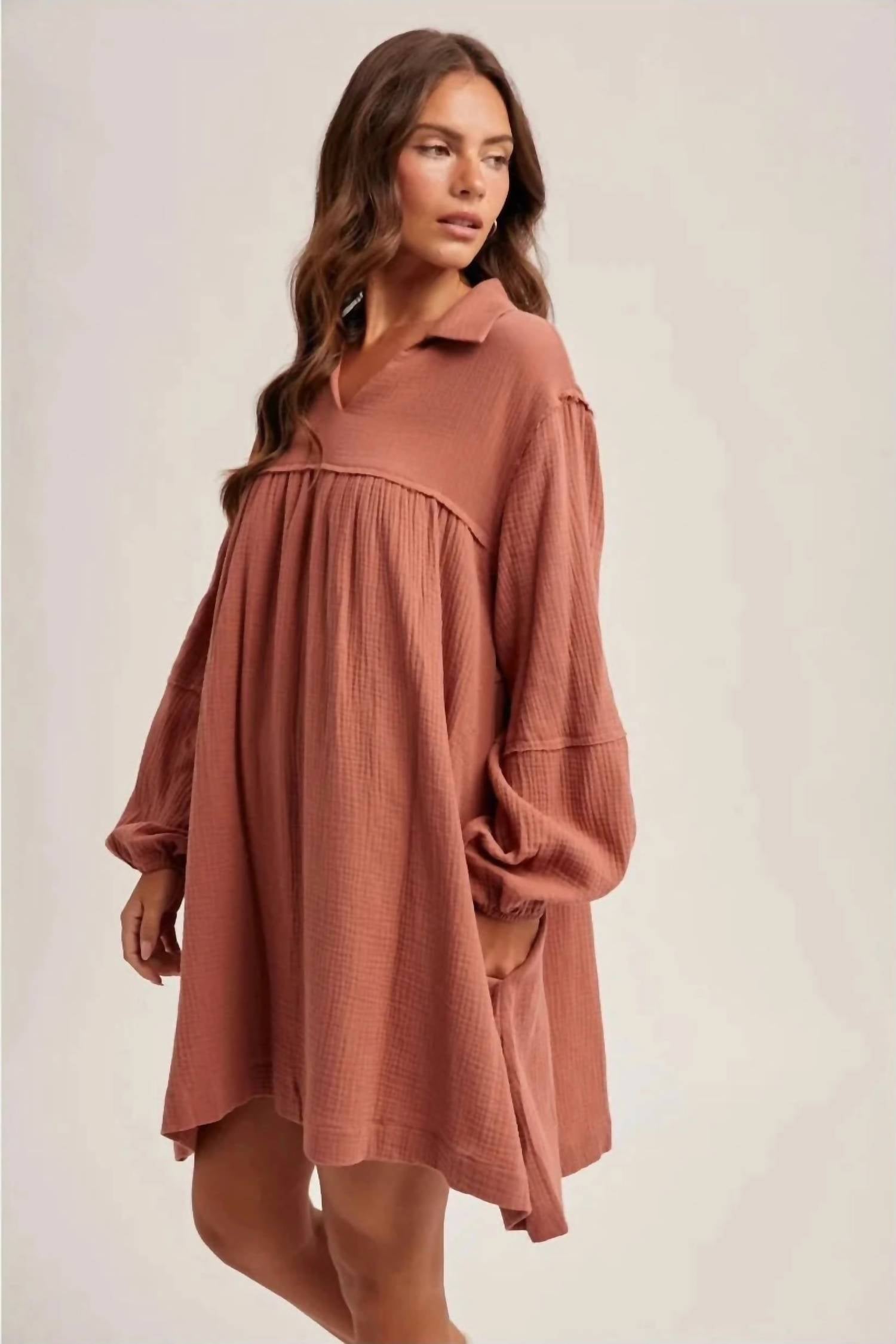 Hem & Thread - Collared Babydoll Dress