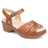 dansko Women's Season Full Grain Sandal in camel - women's sandal