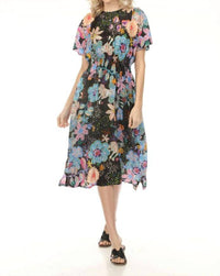 Johnny Was DAMARIS SLIP DRESS in caetena print repeat - women's dress