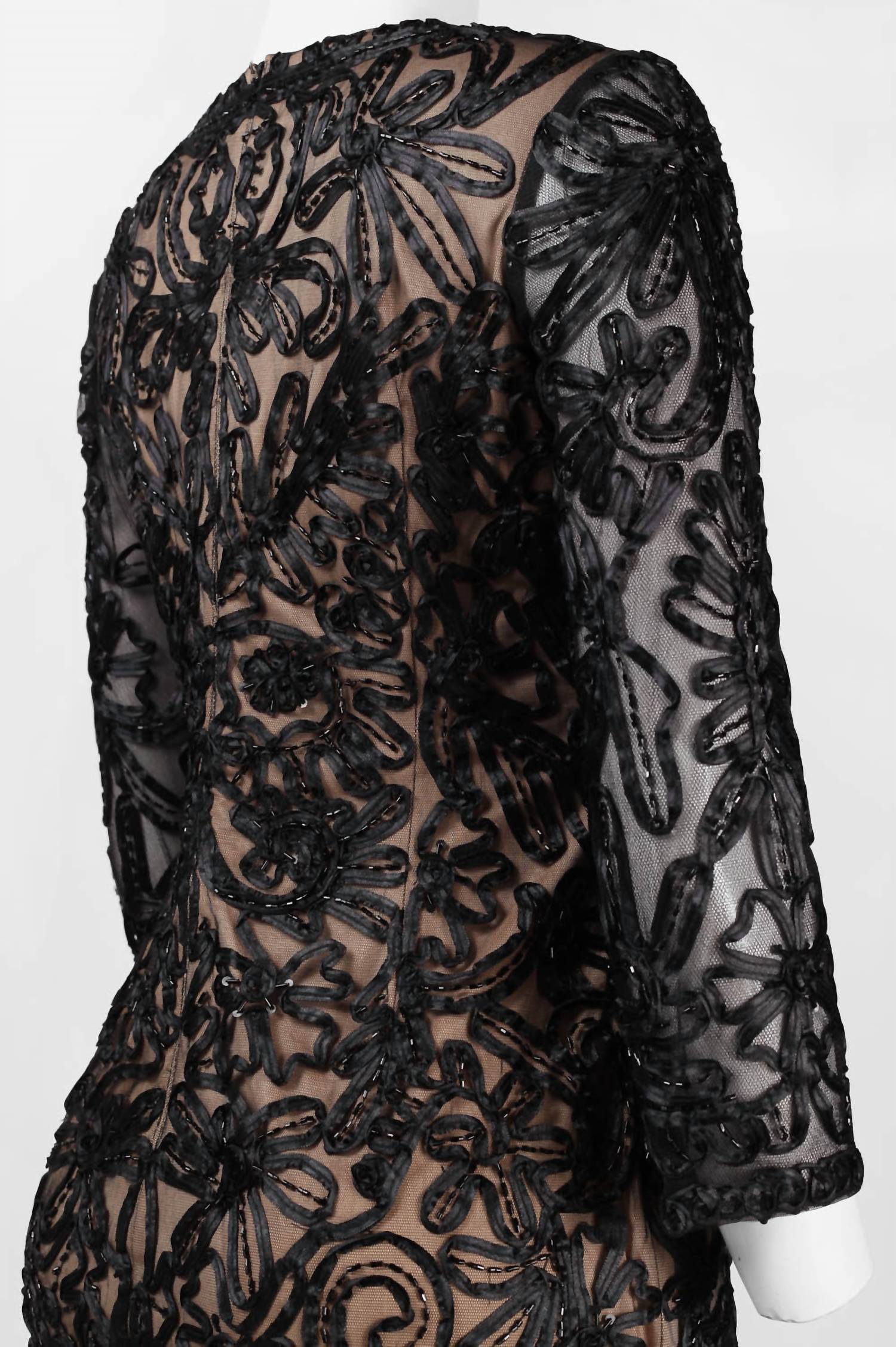 Sue Wong - Soutache Embroidered Short Evening Dress
