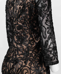 Sue Wong - Soutache Embroidered Short Evening Dress