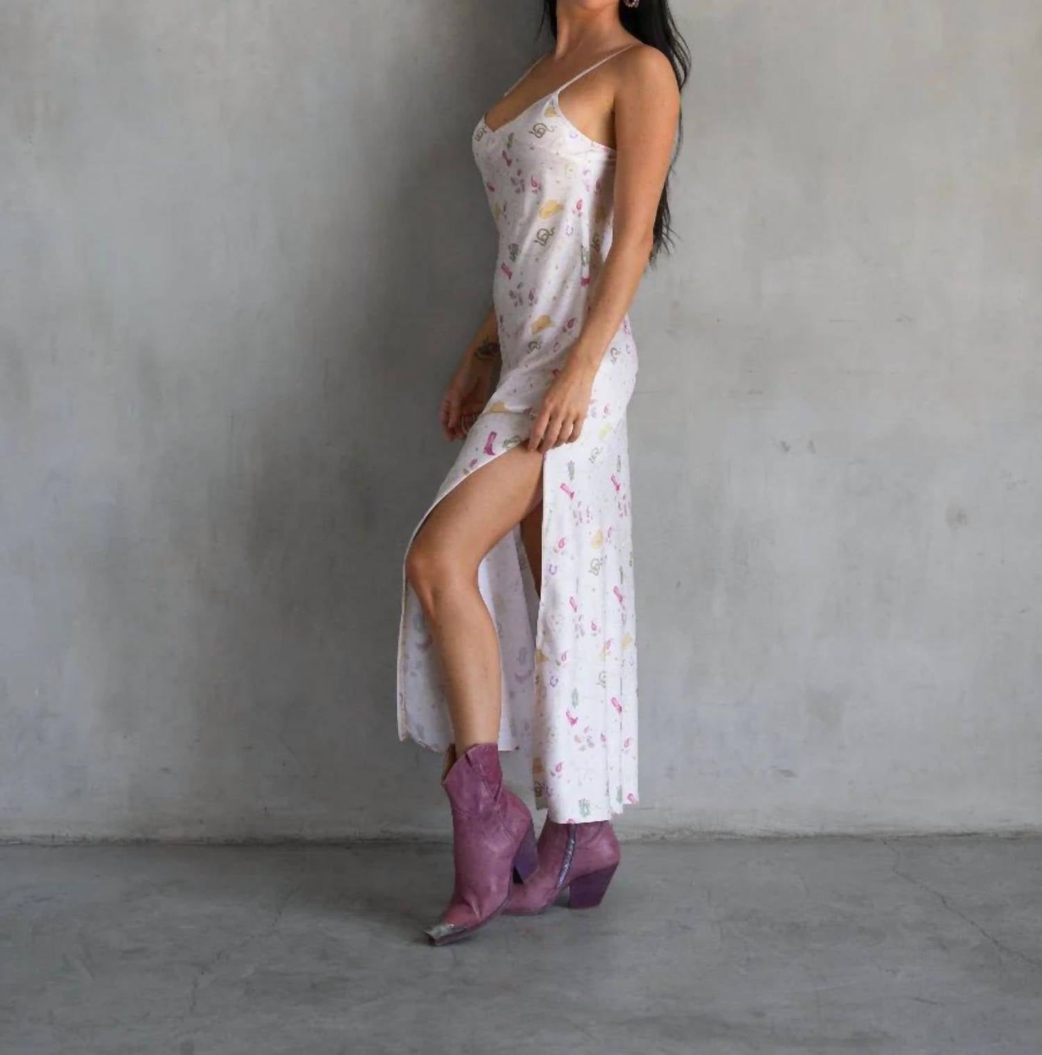 Care Tucker Lennon Zipslip Maxi Dress in ivory - women's dress - detail view