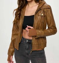 Coalition La - Vegan Leather Bomber Jacket