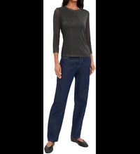 Sanctuary - Mesh Three Quarter Sleeve Top