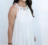 Trend:Notes - Beaded Linen Maxi Dress