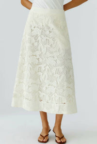 Oui - Lace Midi Skirt