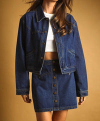 Miou Muse - City Limits Boxy Denim Jacket