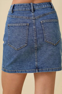 Mainstrip - Ribbons Pattern Mini Skirt