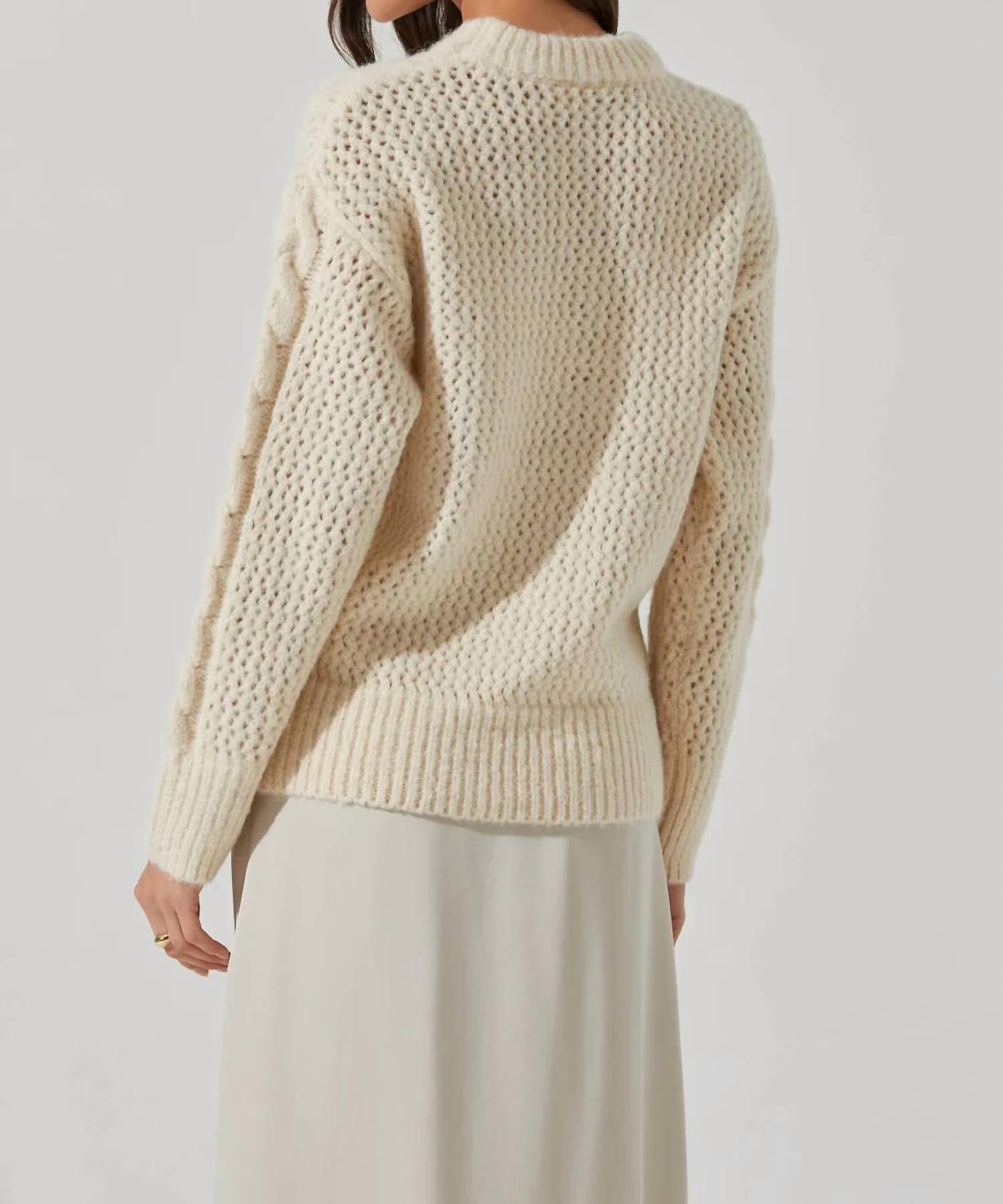 Astr - Lisbeth Cable Knit Sweater