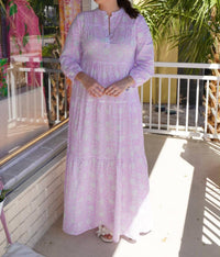 Just Darviny - Boho Long Sleeve Maxi Dress