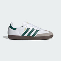 adidas Men's Samba Casual Sneakers in cloud white collegiate green clear granite - men's sneaker