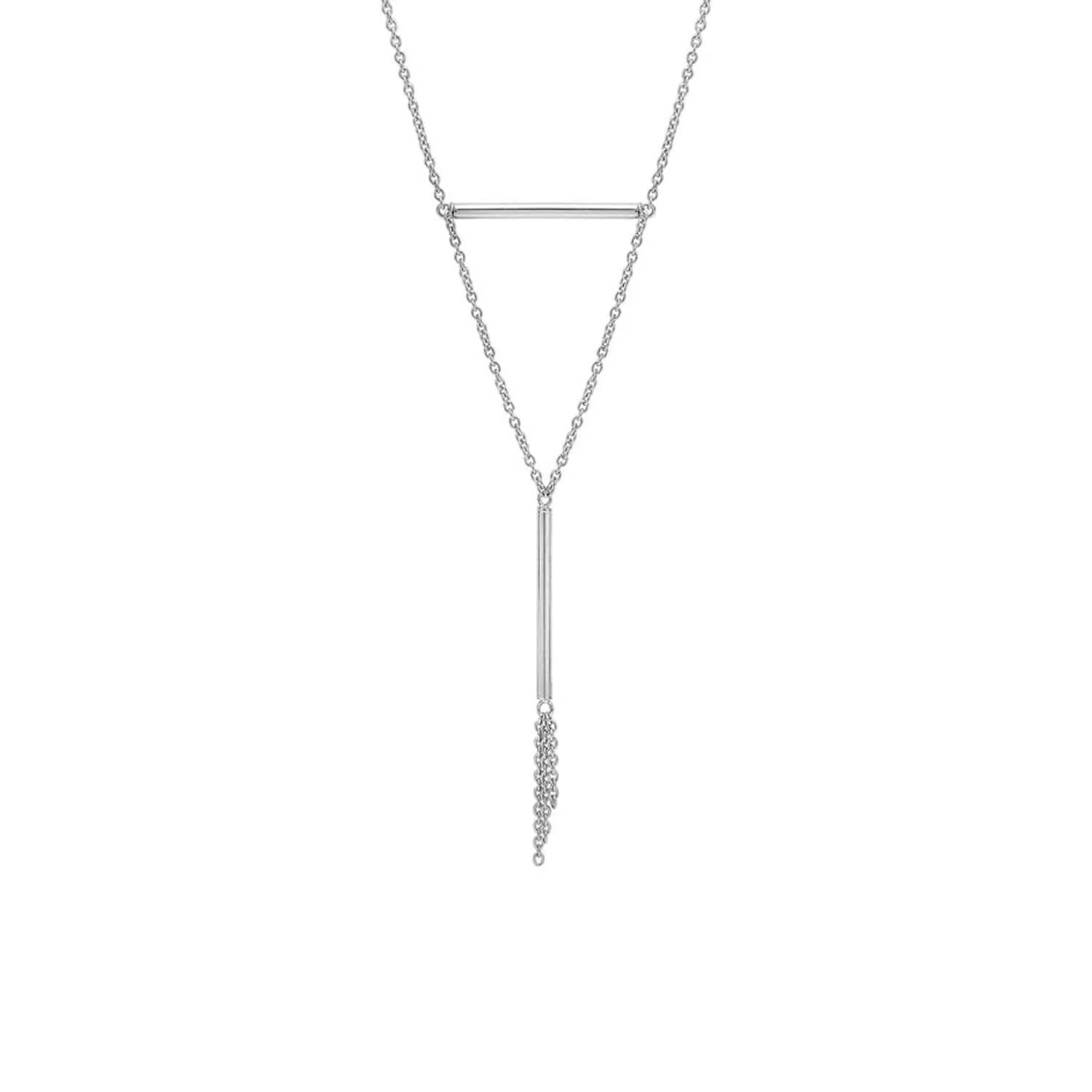 Gold & Honey - Women's Tassel And Bar Y-necklace
