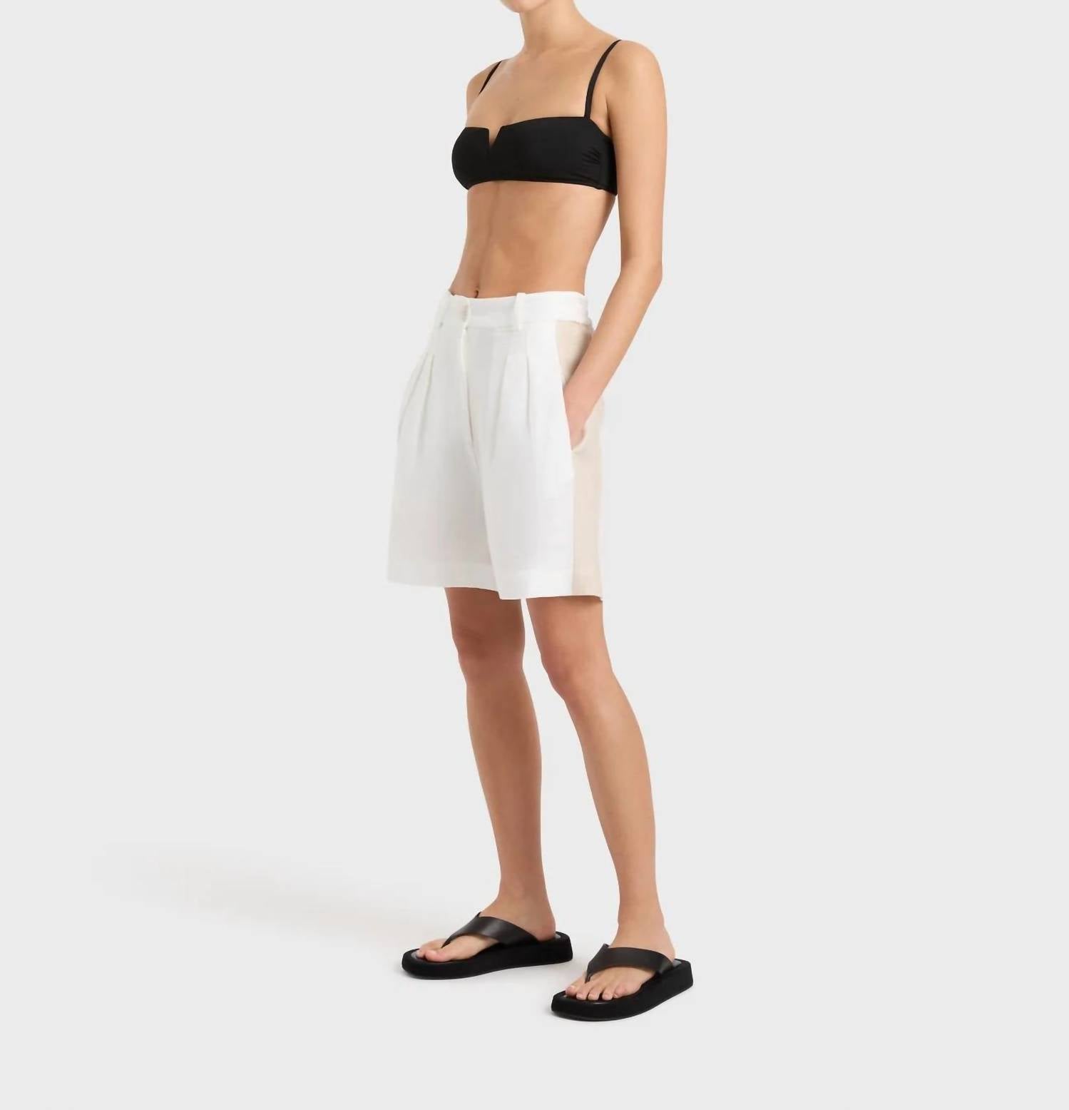 Bondi Born - Delphi Two Tone Tailored Shorts