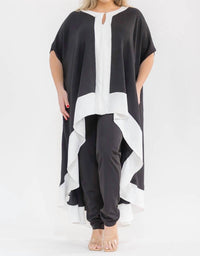 Karen T Design - Hilo Monochrome Tunic Top