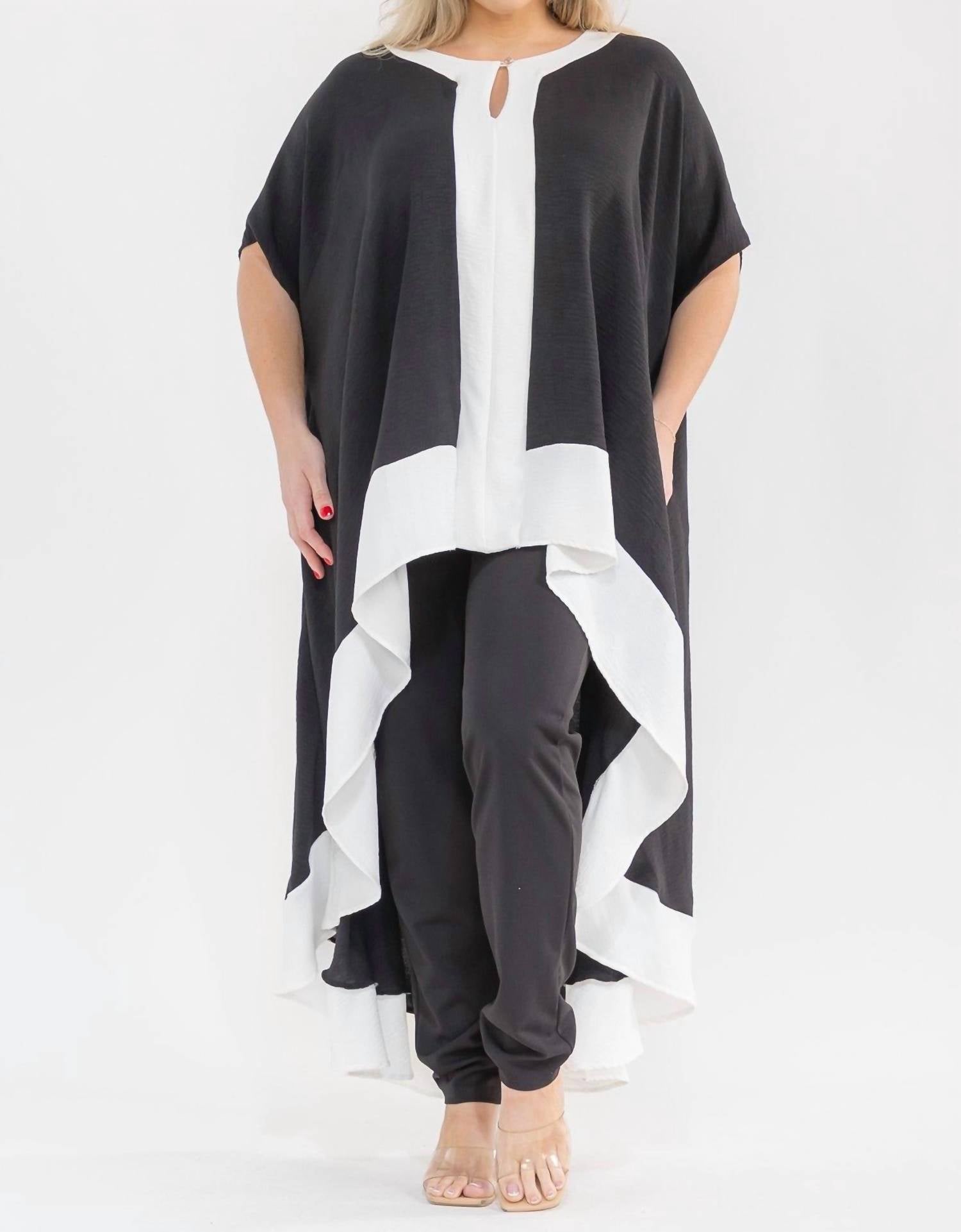 Karen T Design - Hilo Monochrome Tunic Top