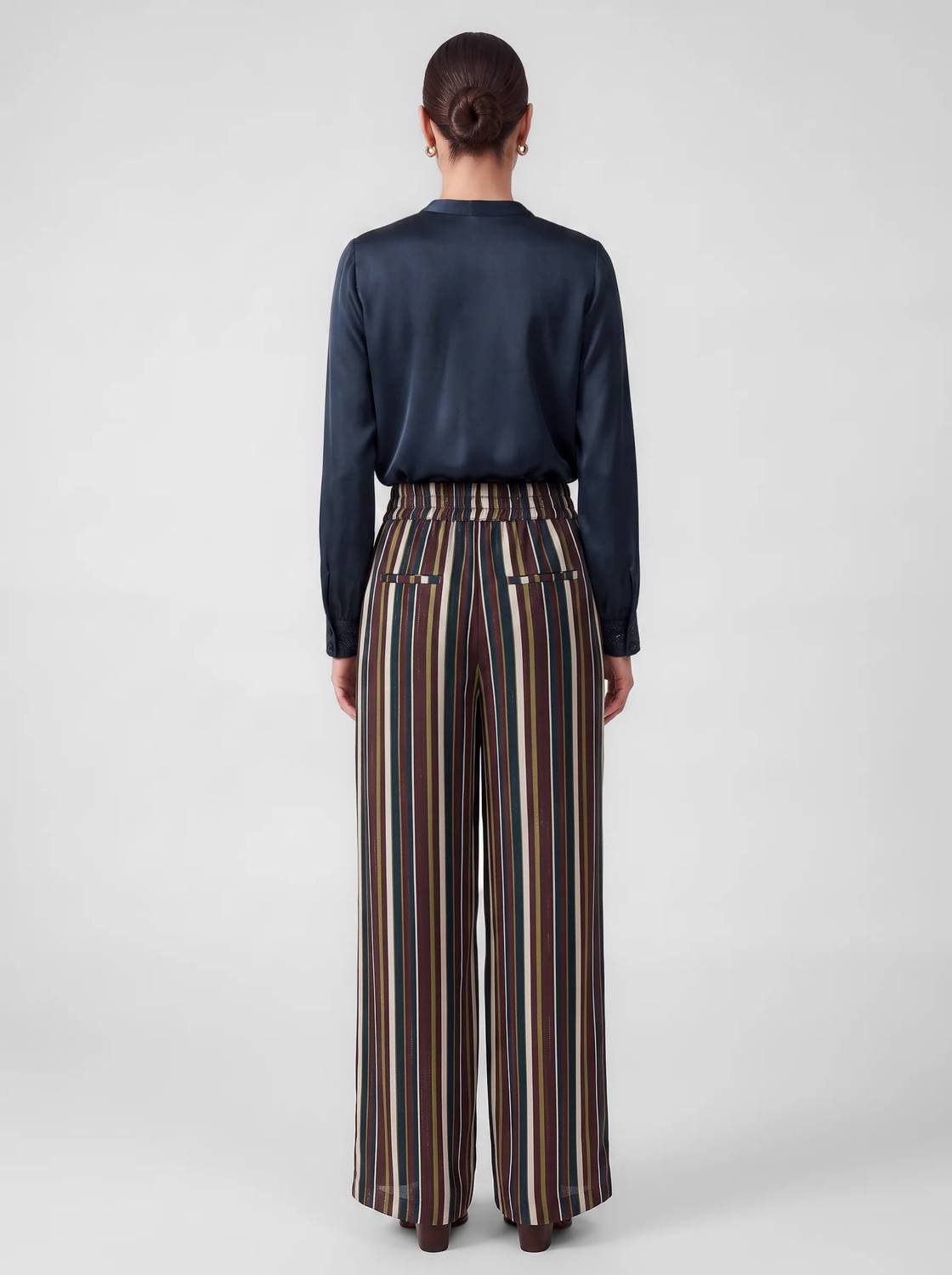 Current Air - Striped Wide Leg Pants