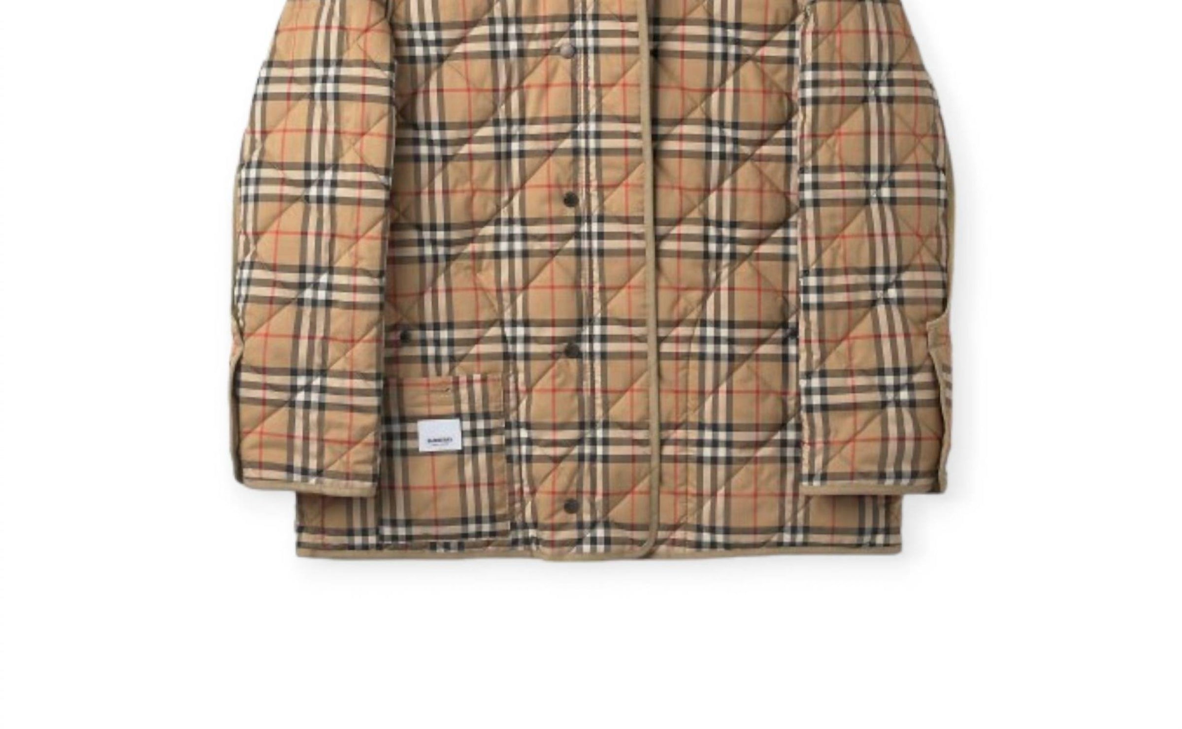 Burberry - Corduroy Collar Quilted Barn Jacket