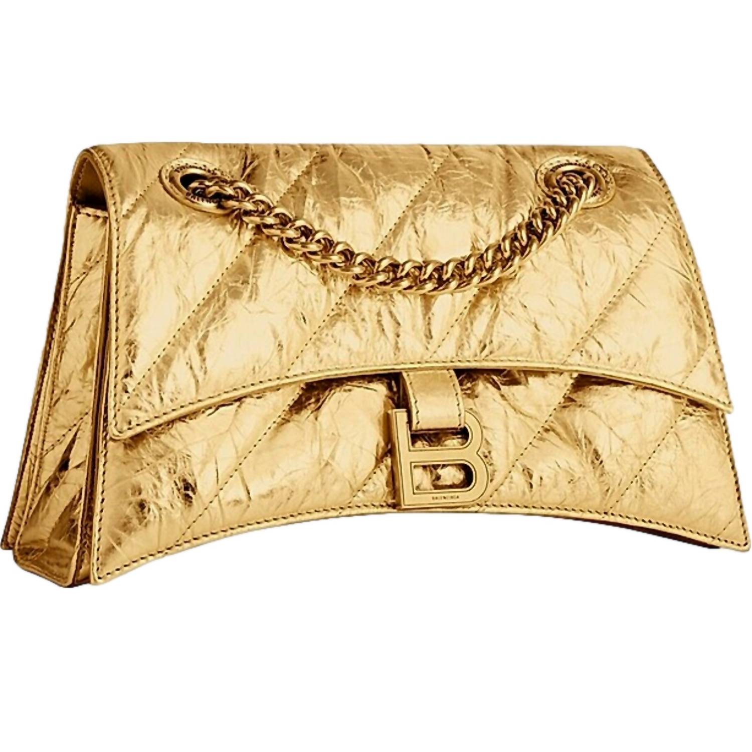 Balenciaga - Women's Crush Quilted Leather Mini Crossbody Bag