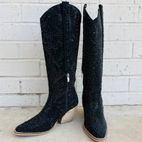 MiiM Women's Nashville Nights Rhinestone Boots in black - women's shoe - view 4