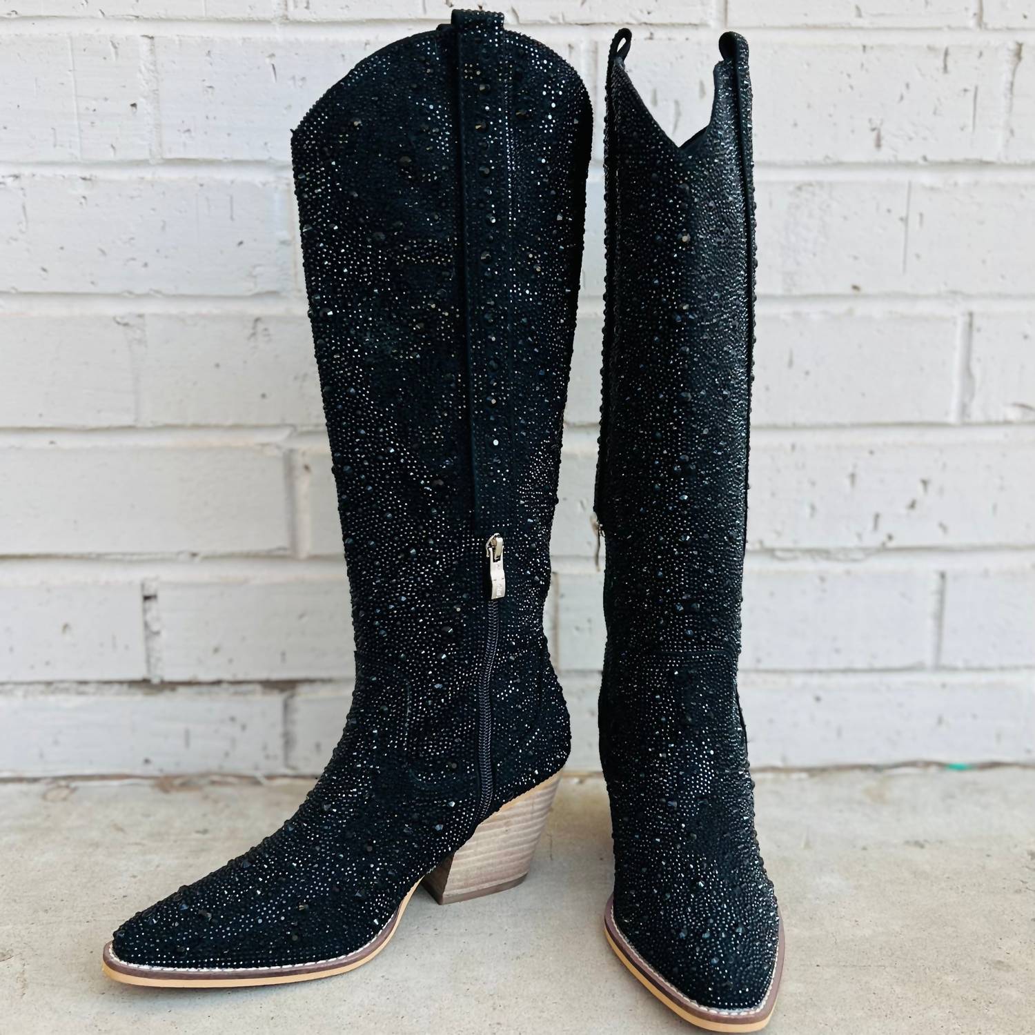 MiiM Women's Nashville Nights Rhinestone Boots in black - women's shoe - view 4