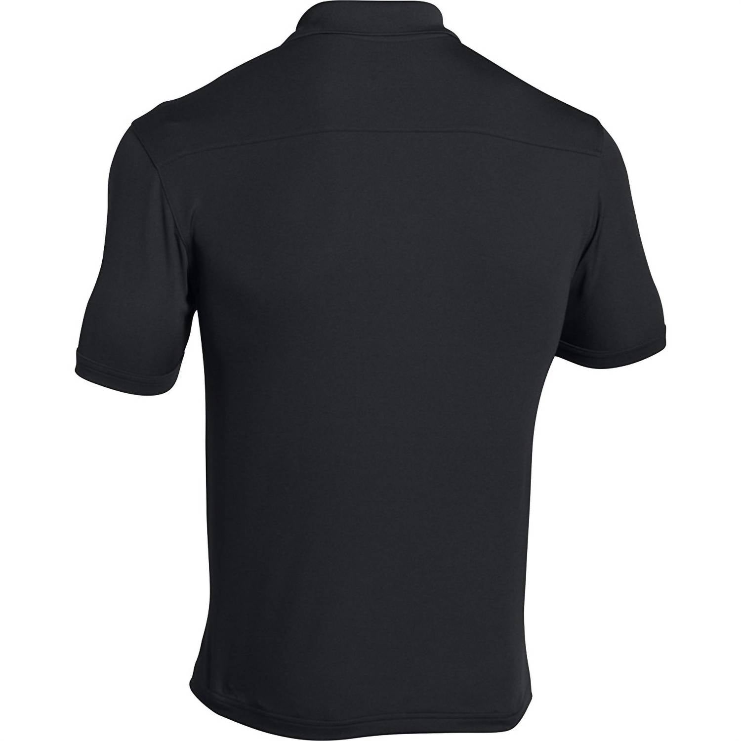 UNDER ARMOUR Men's Team Armour Golf Polo in black - men's shirt - detail view