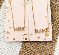 White Label - Women's Mama & Mini Necklace Set