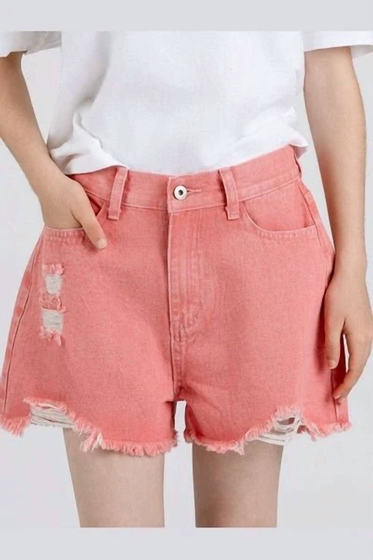 Very J - Canyon Fade Denim Shorts
