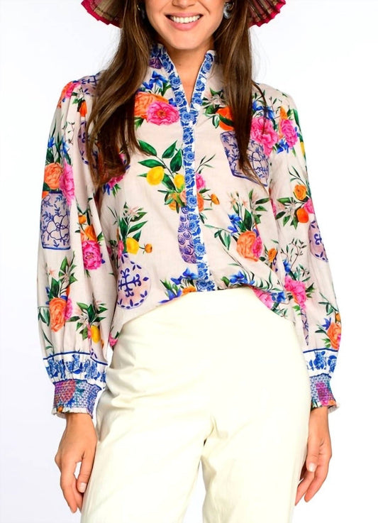 Elizabeth And James - Emily Printed Top