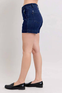Judy Blue - High Waist Denim Trouser Shorts