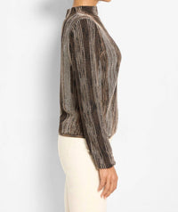 Nzt By Nic+Zoe - Ombre Pixel Knit Sweater