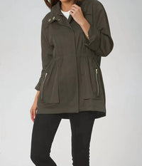 Ciao-Milano Tess Water-resistant Jacket in olive - women's jacket