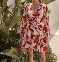 Misa Los Angeles Megan Mini Dress in cherry floral - women's dress - view 4
