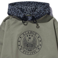 Xlarge - Pattern Blocked Hooded Sweatshirt
