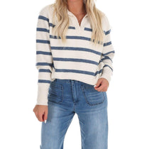 In February - Cozy Current Stripe Sweater