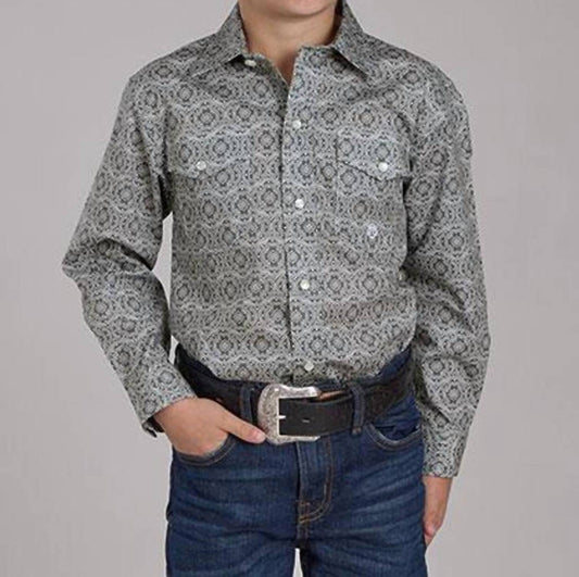 Stetson - Boy's Roper Long Sleeve Snap Shirt