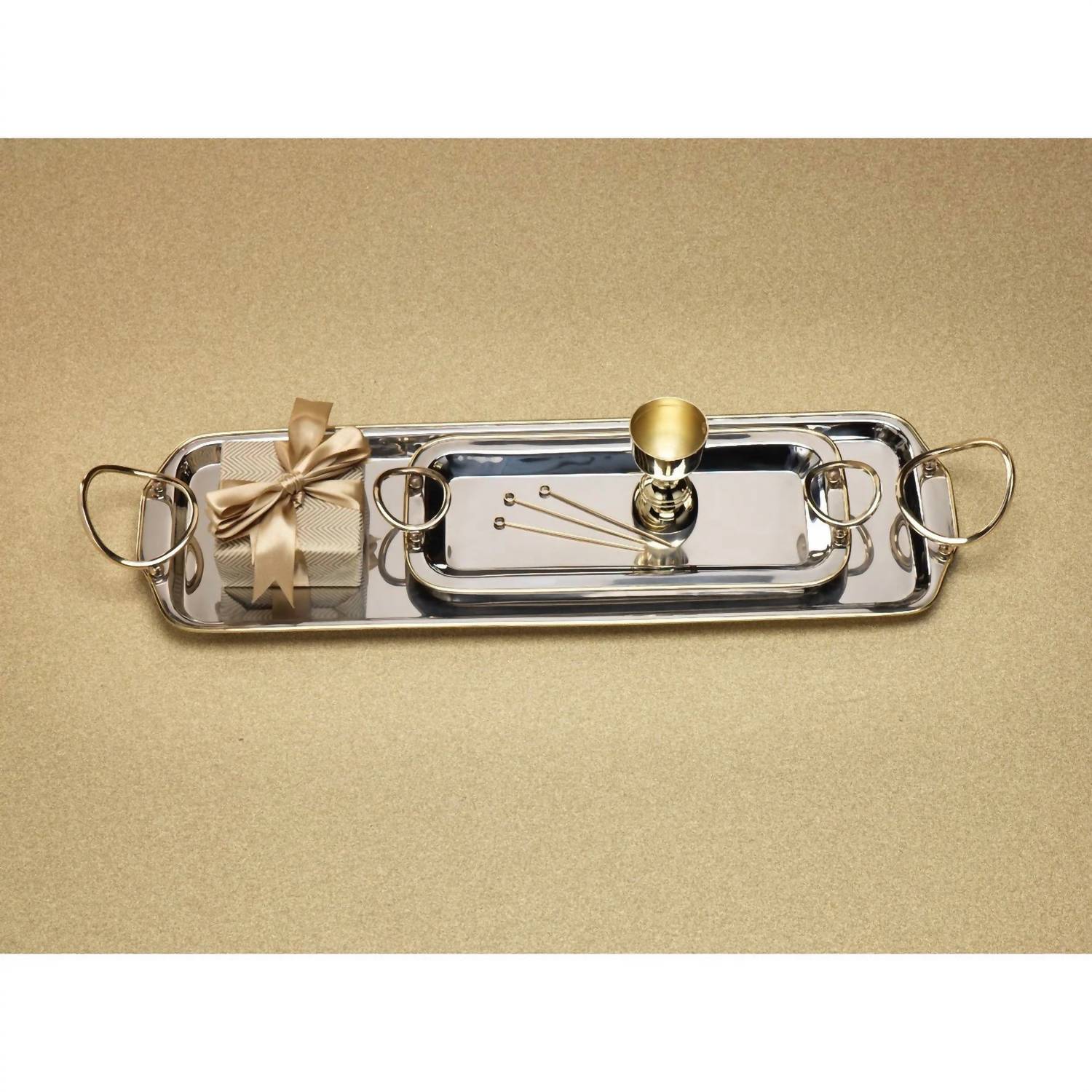 Zodax - Polished Nickel And Precious Tray