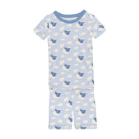 Kickee - Kids' Short Sleeve Pajama Set with Shorts
