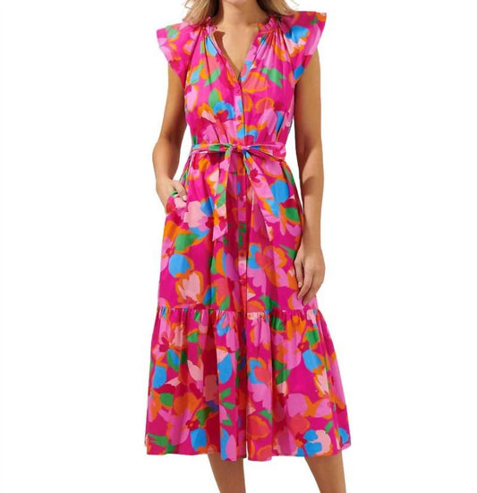 Sugarlips - Daphne Button Midi Dress