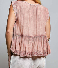 Faire - Heirloom Whisper Embroidered Top