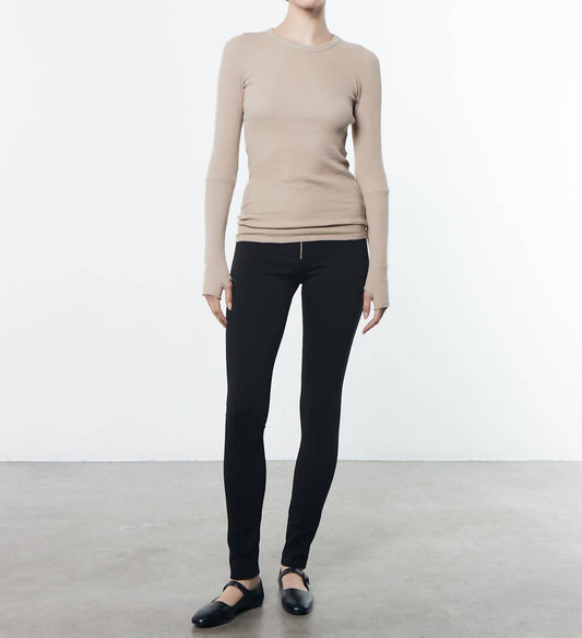 Enza Costa - CUFFED LONG SLEEVES CREW TOP