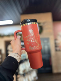 Lost Creek Boutique Llc - Rowdy Cowgirl 40oz Tumbler With Handle