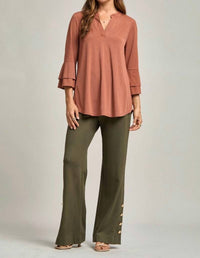 Dear Scarlett - Tiered Bell Sleeve Top
