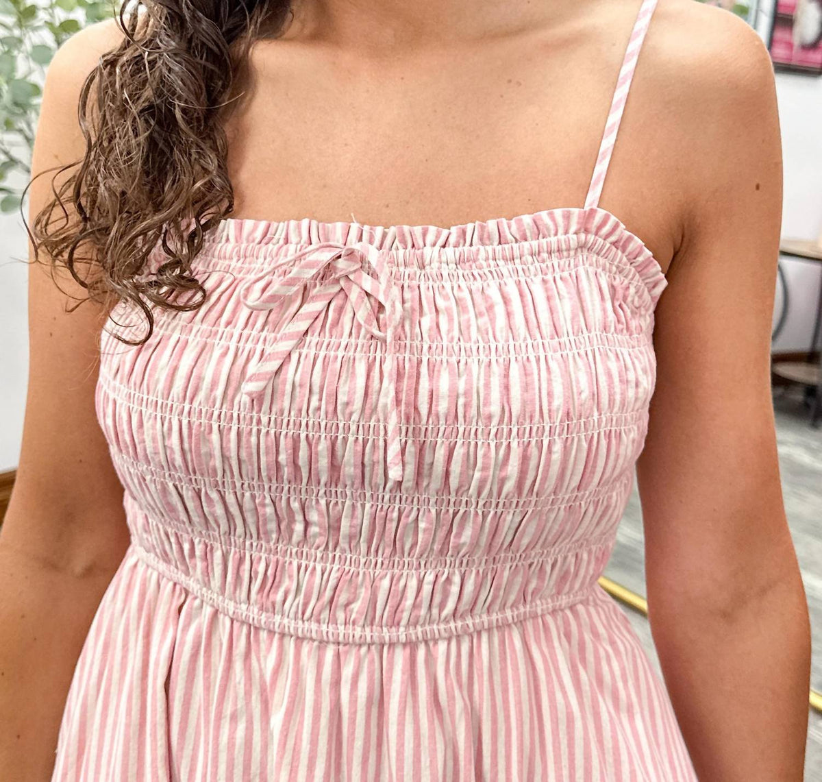 Hem & Thread - Smocked Stripe Mini Dress