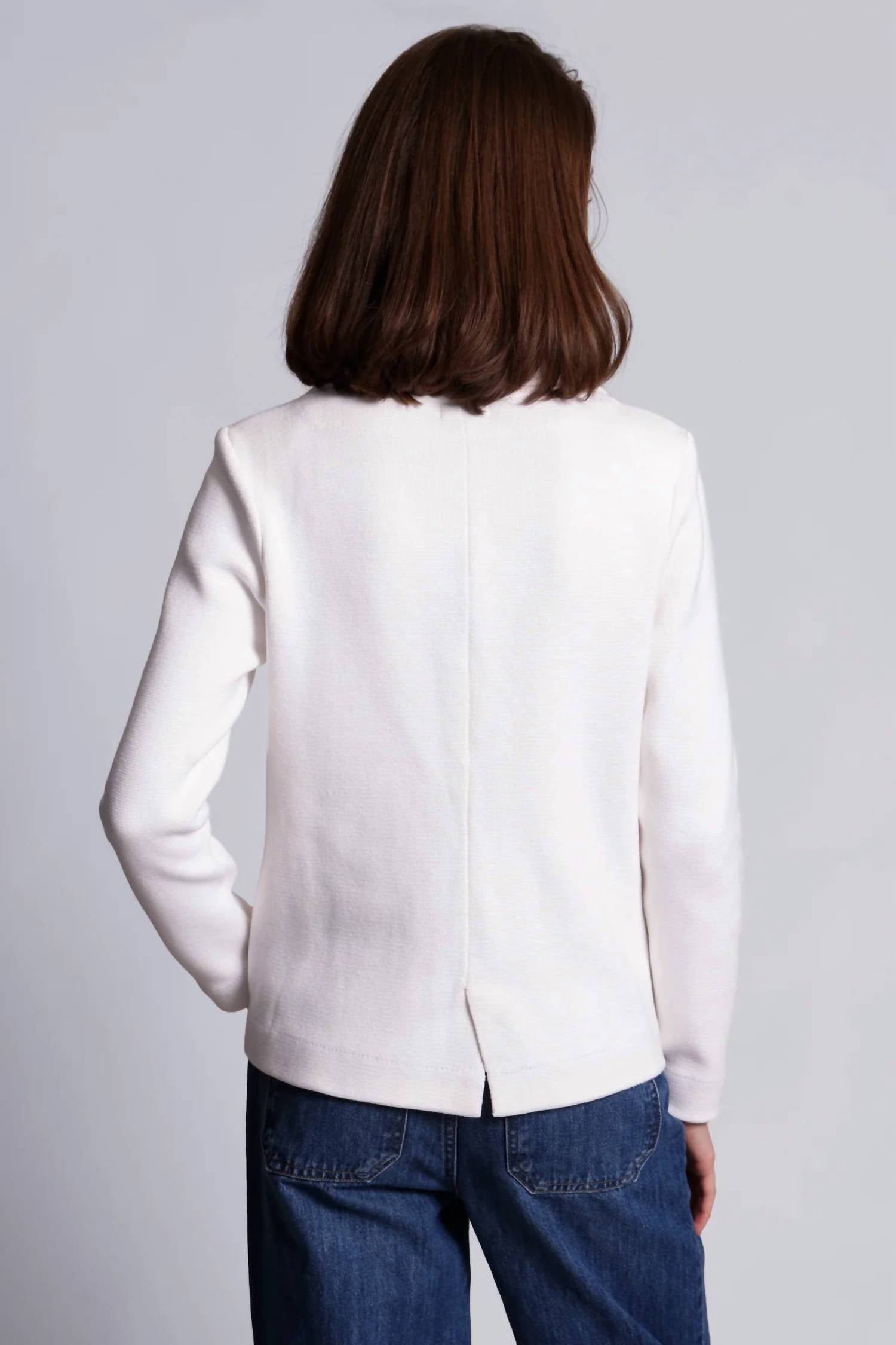Minnie Rose - Cotton Blend Short Peacoat