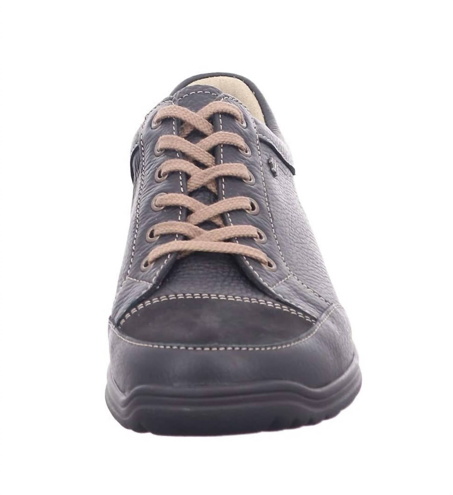 Finn Comfort Men's Alamo Sneaker in schwarz black bison buggy - men's sneaker - view 4