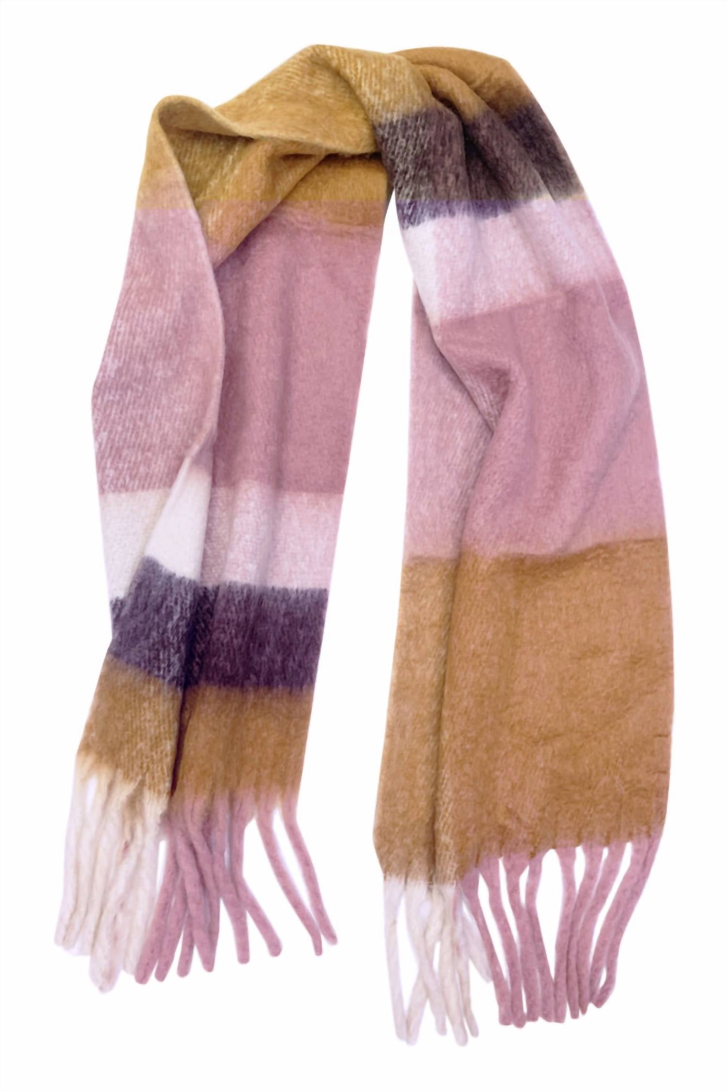 Kensie - Women's Scarf With Fringe